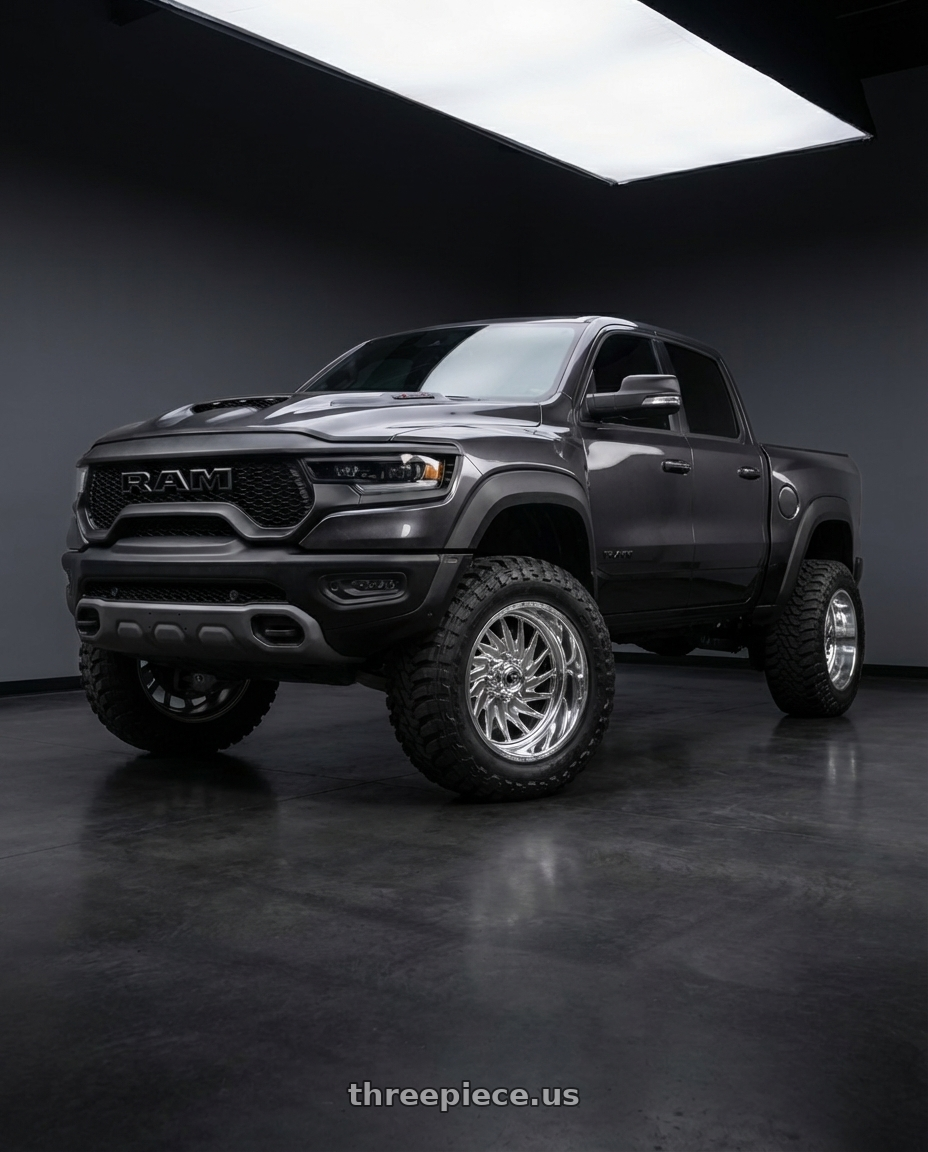 2022 Dodge Ram TRX with Fuel Forged FF110 8x170 20x9 +0 POLISHED wheels