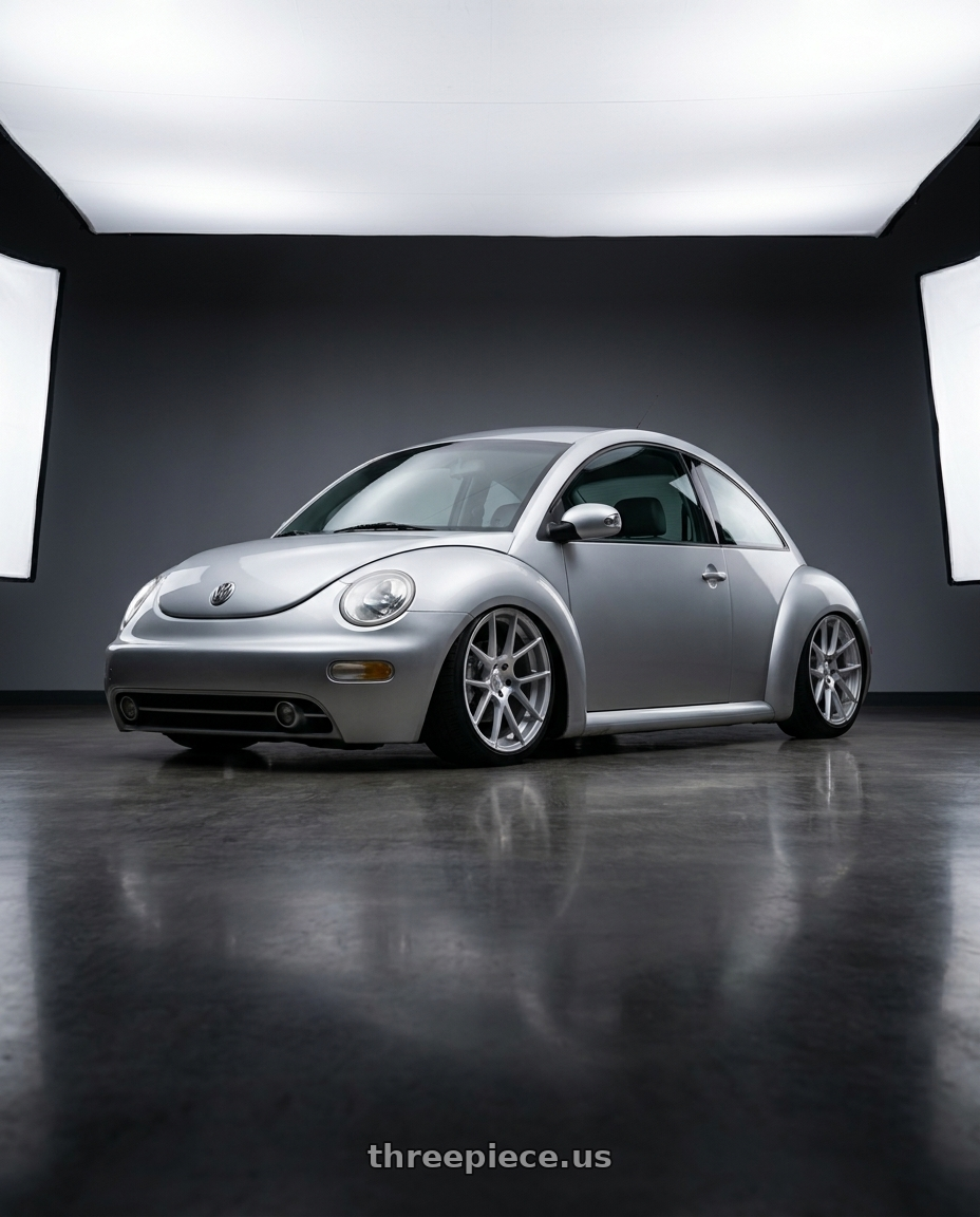 2006 Volkswagen New Beetle with Avant Garde Wheels M510 5X100 19x8.5 +45 Satin Silver wheels