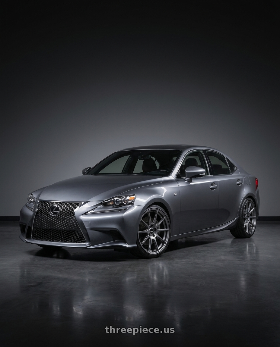 2017 lexus is with Enkei PF09 5x114.3 18x9.5+40 Dark Silver wheels