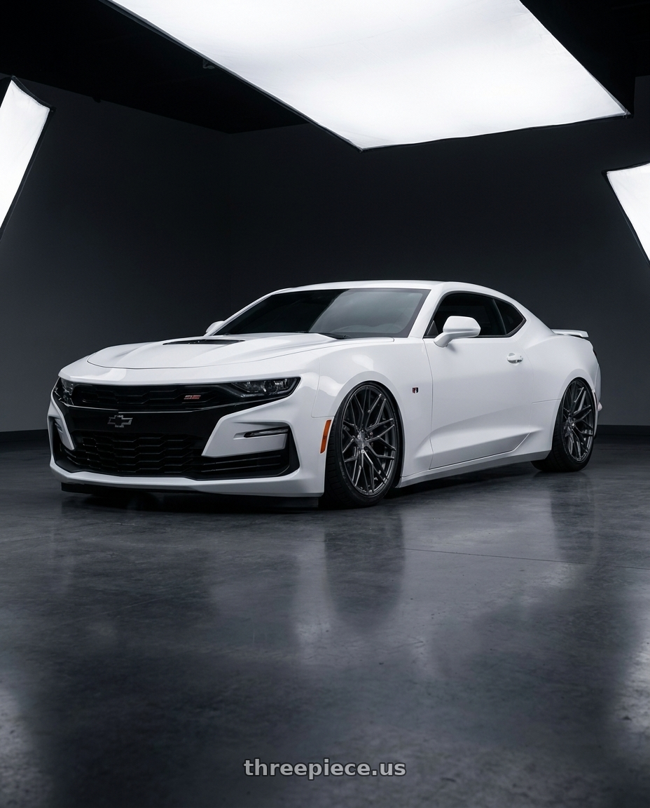 2022 Chevrolet Camaro with Avant Garde Wheels M520R 5X120 20x9 +38 Dark Graphite Metallic wheels