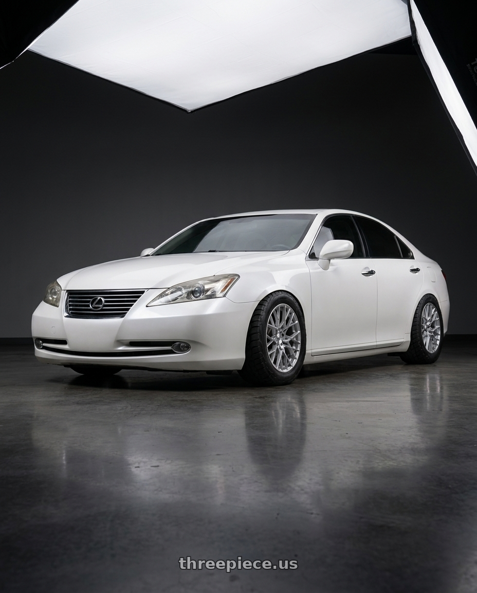 2007 Lexus es 350 with TSW SEBRING 5X114.3 19X8.5 +20 SILVER W/  MIRROR CUT FACE wheels