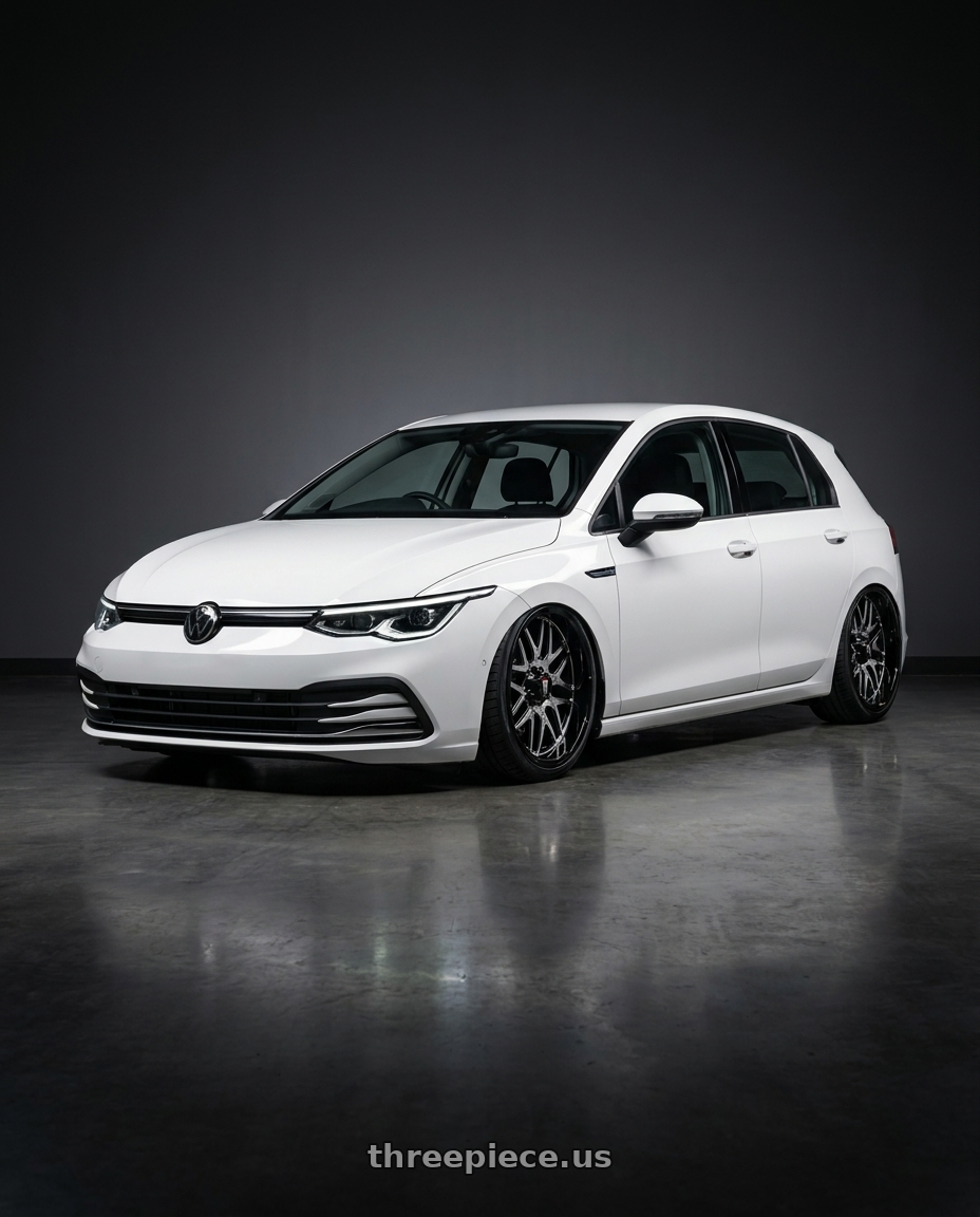 2024 Vw golf 8 280etsi with American Truxx Grind AT151 5x127 20x9+12 Gloss Black/Machined wheels