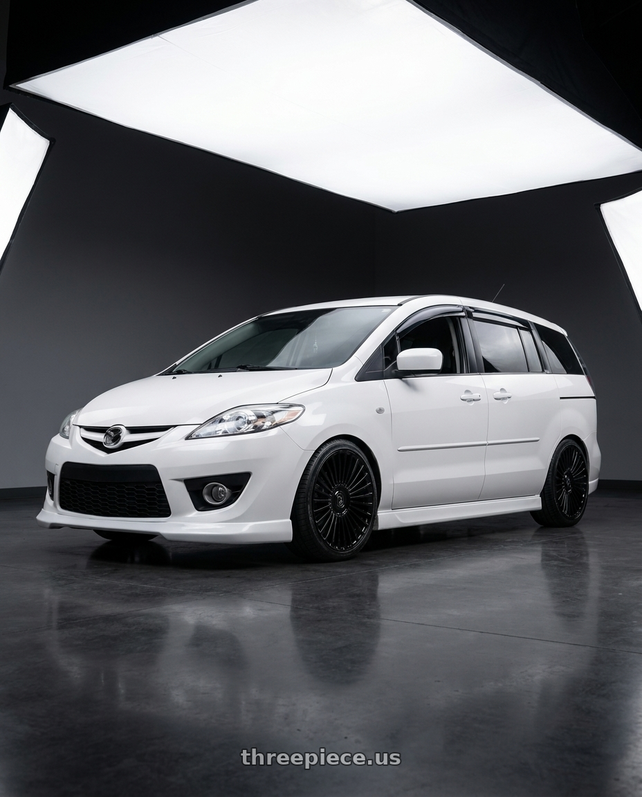 2010 Mazda 5 with DOLCE LUXURY TRENTO 6x135/6x139.7 22x9.5 +18 Glossy Black wheels