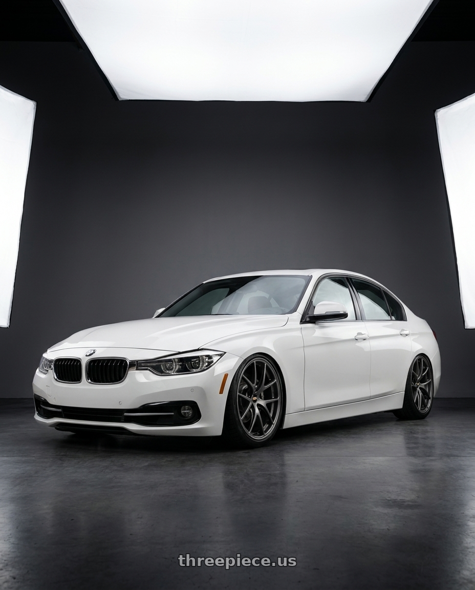 2018 Bmw f30 330i with BBS RI-A 5x130 18x8.5+48 Matte Gray wheels