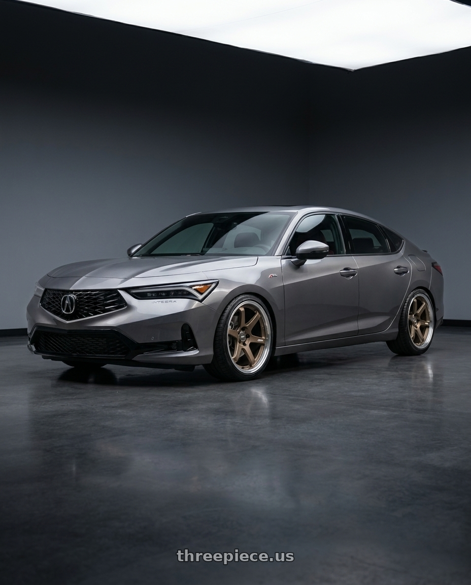 2023 Acura Integra A spec with ESR Wheels APEX SERIES AP6 5x114.3 18x9.5 +35 Matte Bronze wheels