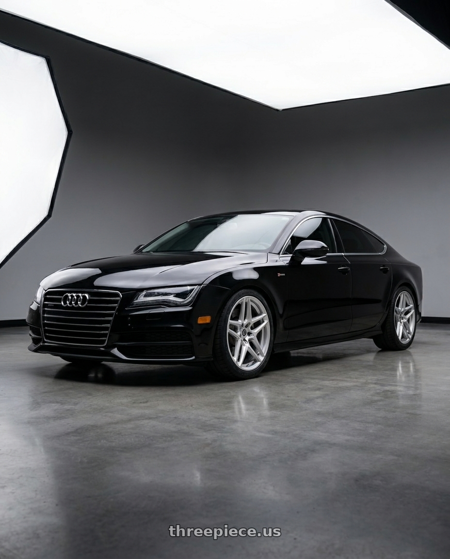 2012 audi A7 with Heritage Wheel EBISU MonoC 5x112 18x8.5+35 Silver wheels