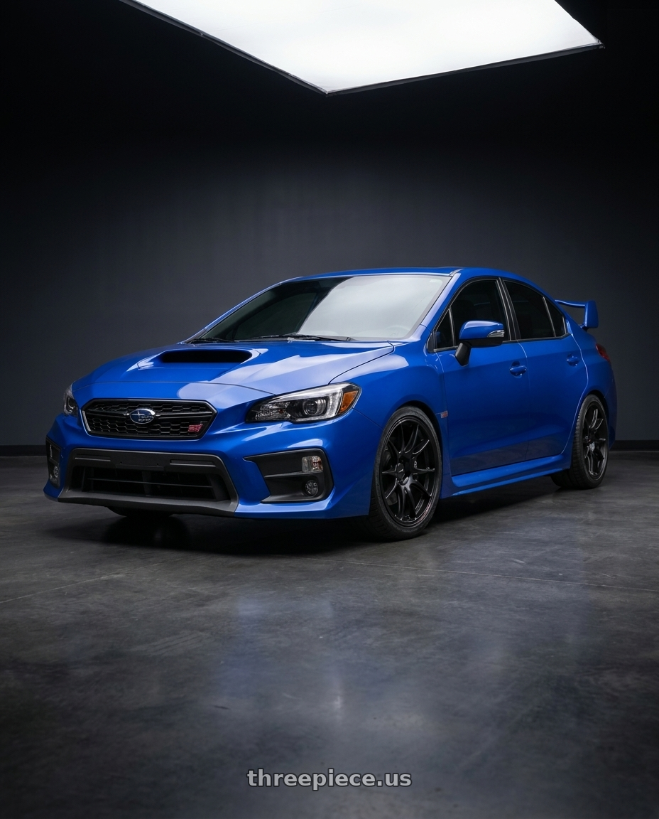 2018 Subaru WRX STI with Enkei GTC02 5x114.3 18x8+45 Matte Black wheels