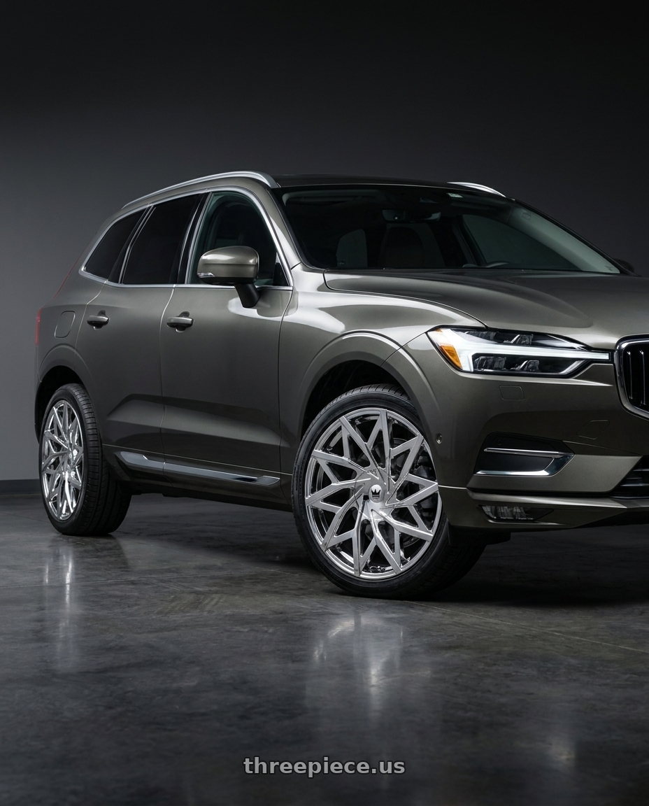 2022 volvo XC60 Inscription with Mazzi Big Easy 372 5x108/5x114.3 20x8.5+35 Chrome wheels