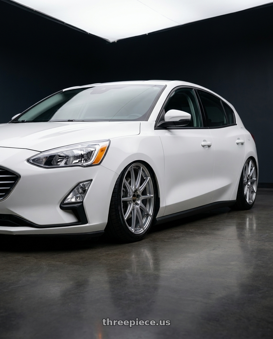 2020 Ford focus with BBS FS 5x112 19x9.0+25 Diamond Silver wheels