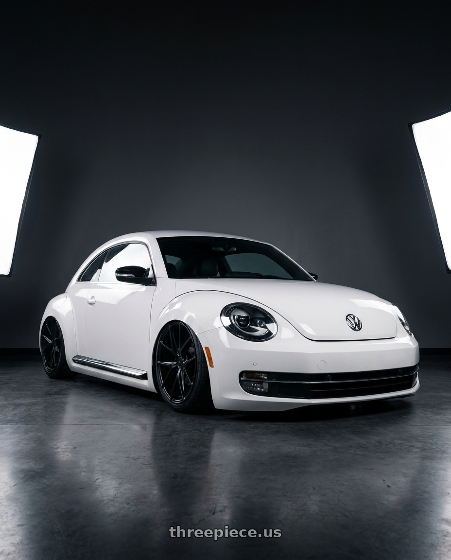 2016 Volkswagen Beetle Turbo with Niche 1PC M117 MISANO 5X112 18X8 +30 MATTE BLACK wheels