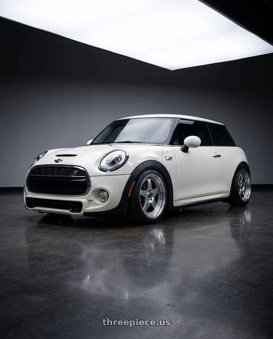 2017 mini cooper with SSR Professor SP6 5x112 18X7.5+43 SL Disk Titan Silver wheels
