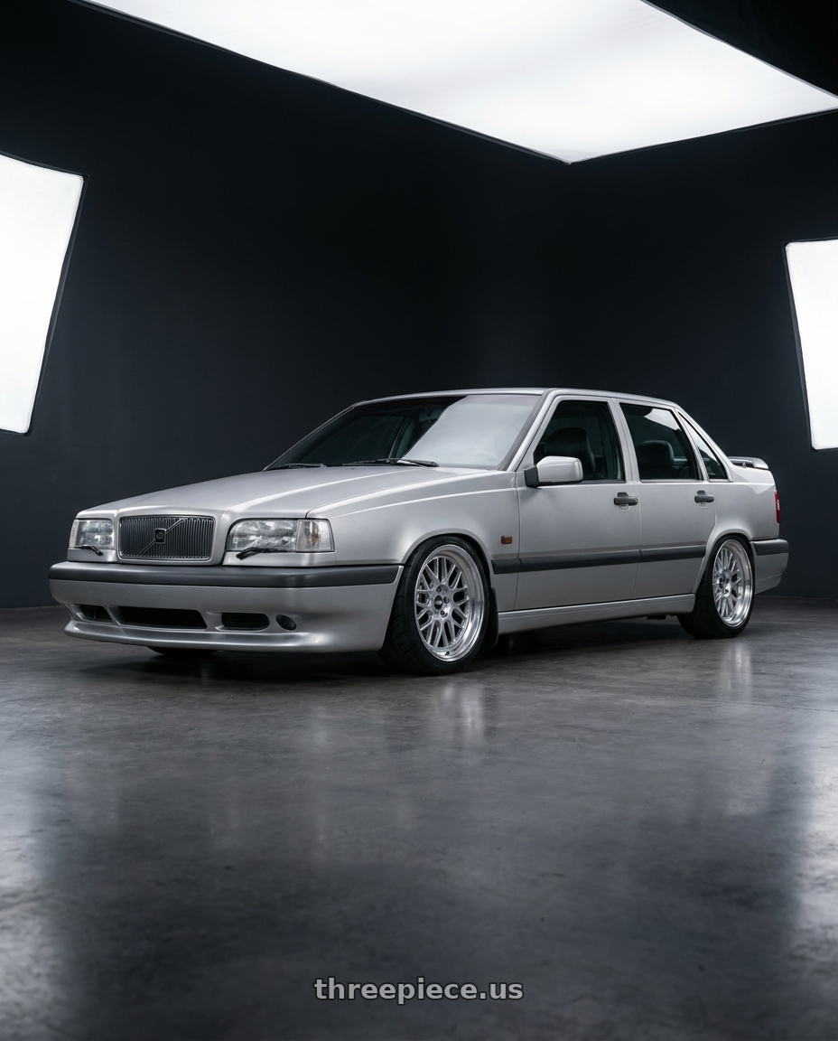 1996 Volvo 850 GLE, 850R Wing, 850R Bumper, Big brake kit with chrome 6 piston calipers, nankang semi slick tyres. with ESR Wheels CR SERIES CR01 5x108 18x8.5 +30 Hyper Silver wheels