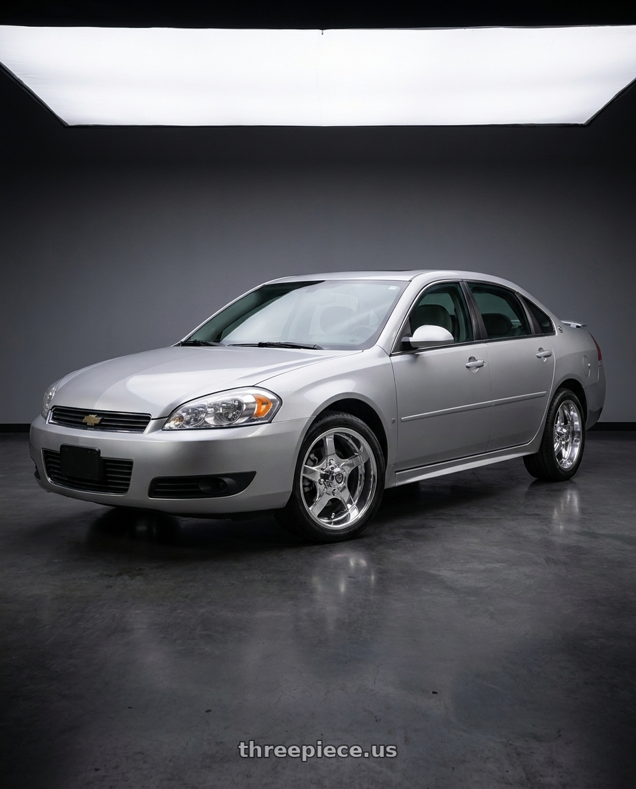 2009 chevy impala ltz with Fairway Alloys FA137 RALLYE 4X101.6 12X6 -20 HAND POLISHED wheels