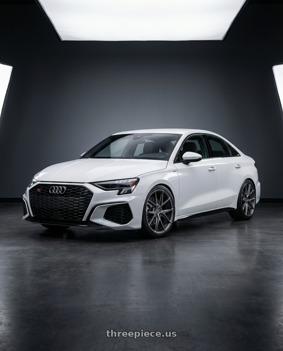 2024 Audi S3 8Y with Niche 1PC M116 MISANO 5X112 19X9.5 +38 MATTE GUN METAL wheels