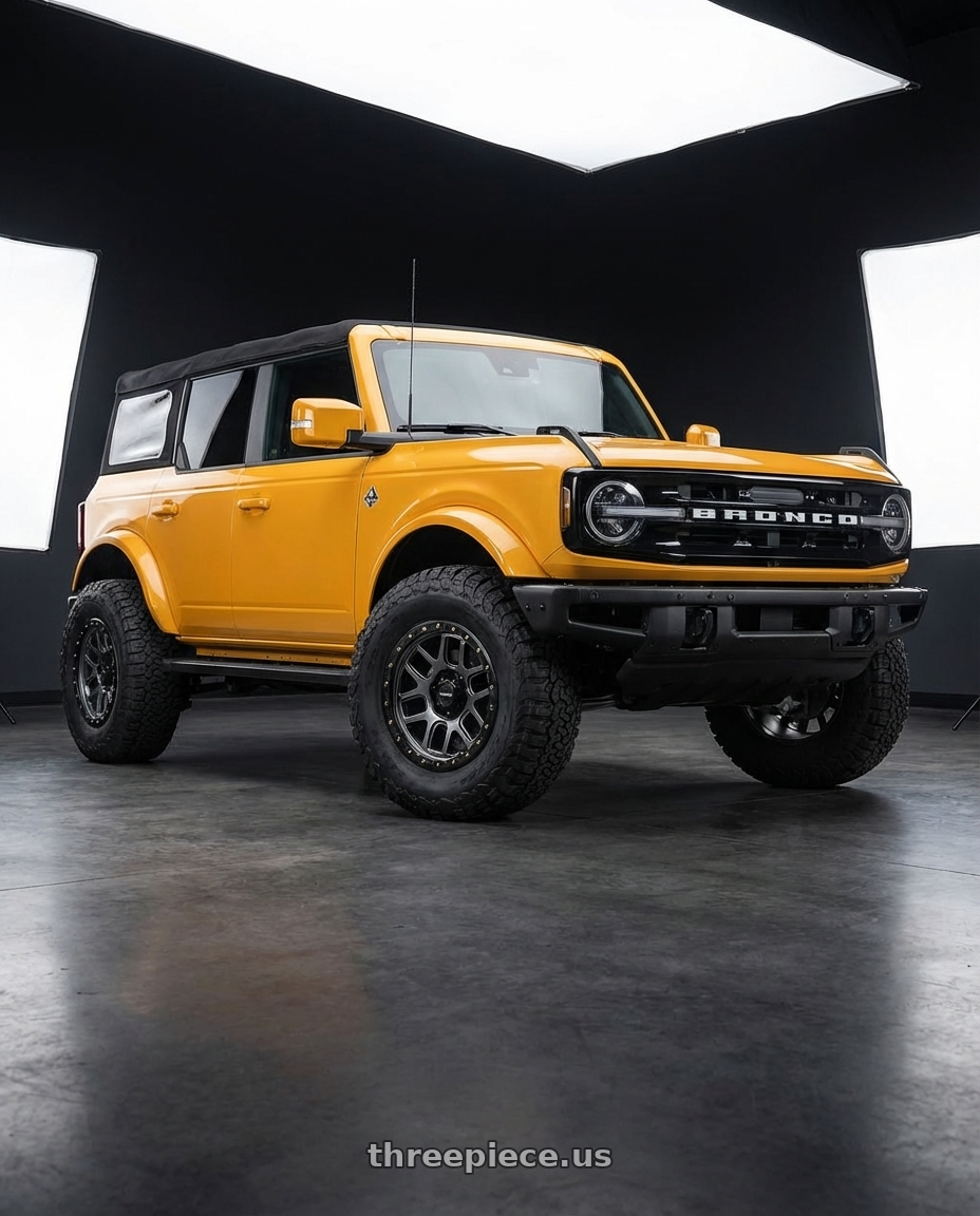 2024 Ford Bronco with Vision Off-Road 111 Nemesis 6x139.7 20x9+12 Gunmetal wheels