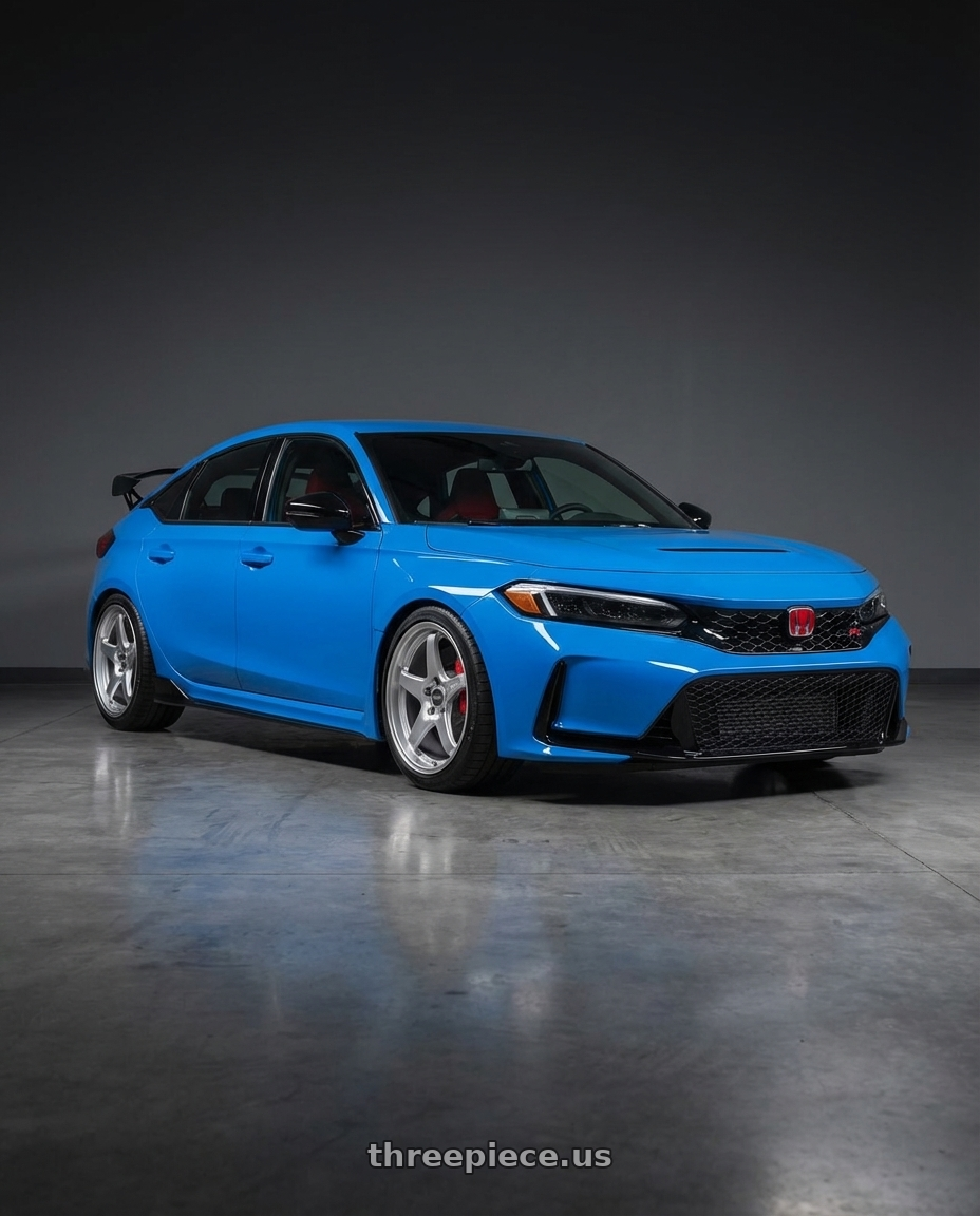 2020 Honda Civic Type R with ESR Wheels APEX SERIES AP5 5x120 19x9.5 +22 Hyper Silver wheels