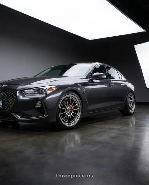 2019 Genesis G70 with Enkei NT03+M 5x114.3 18x9.5+27 SBC wheels