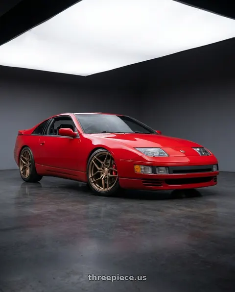 1994 Nissan 300ZX with Rohana RFX11 5x112 19x8.5+35 Brushed Bronze wheels