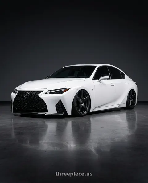 2024 Lexus IS350 with Forgestar CF5 5x114.3 19x10 +42 Satin Black wheels
