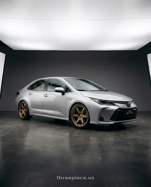 2024 Toyota Corolla with 9six9 SIX-1 5x108 18X8.5 +35 Matte Bronze wheels