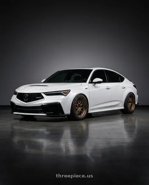 2026 Acura Integra Type S with Volk Racing 21A 5x120 18x10.5 +22 BRONZE wheels