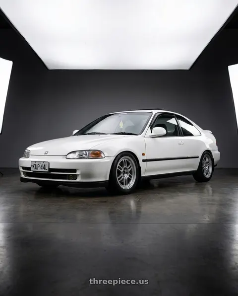 1994 Honda Civic EX with Enkei RPF1 4x100 15x7+35 Silver wheels