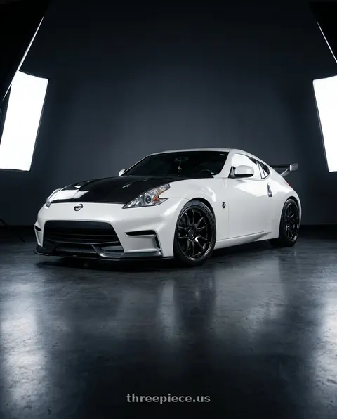2016 Nissan 370Z with Aodhan DS02 5x114.3 18x9.5+15 Black Vacuum wheels