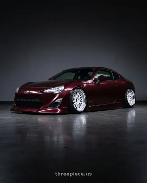 2013 Scion FR-S with Volk Racing 21A 5x112 18x10.5 +30 DASH WHITE/ DC wheels