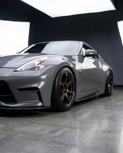 2009 Nissan 370Z with Advan Racing RG-4 5x114.3 18x11.0 +15 RACING COPPER BRONZE wheels