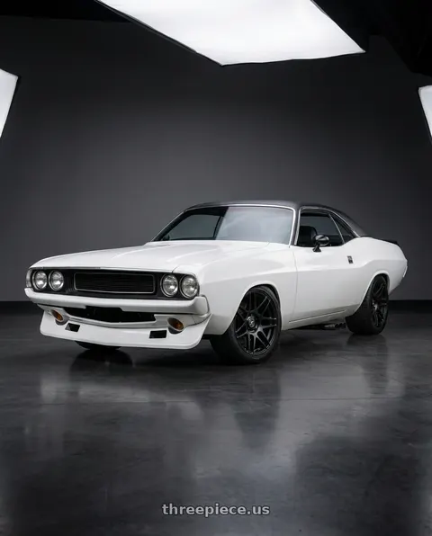 1980 Dodge Challenger with Forgestar F14 5x114.3 18x10 +42 Satin Black wheels