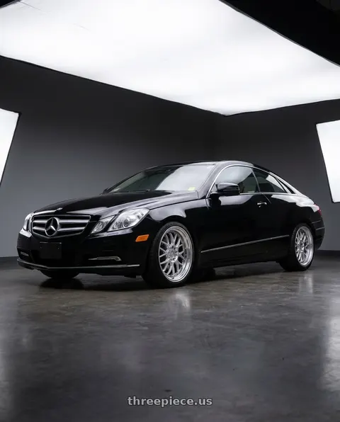 2013 Mercedes-Benz E350 4Matic with F1R F21 5x112/5x114.3 18x8.5 +30 Hyper Black/Polish Lip v2 wheels