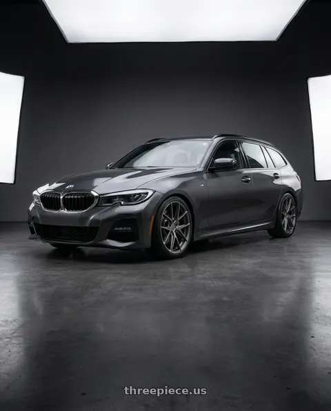 2024 Bmw G21 with Niche 1PC M116 MISANO 5X112 18X8 +30 MATTE GUN METAL wheels