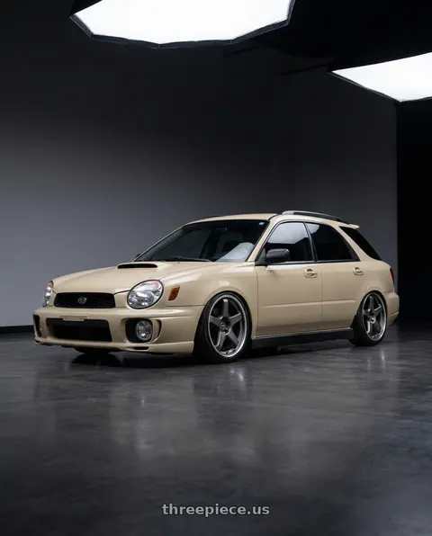 2002 Subaru wrx wagon with Motegi MR151 CS5 5X100 18X8.5 +30 GUNMETAL WITH MACHINED LIP wheels