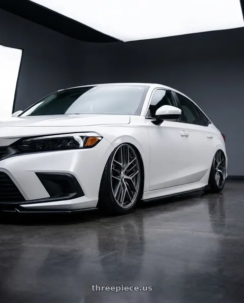 2025 Honda Civic with BBS CC-R 5x114.3 19x8.5+43 Graphite w/ Diamond Cut Face wheels
