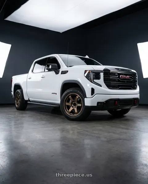 2024 GMC Sierra 1500 AT4 with Volk Racing TE37SB 6x139.7 18x8+30 Bronze wheels