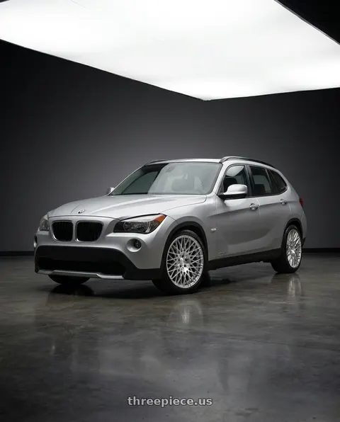 2011 Bmw X1 with Avant Garde Wheels M540 5X112 18x9 +48 Silver Machined wheels