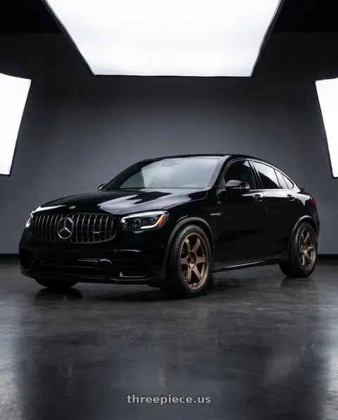 2021 mercedes glc63s with Volk Racing TE37 SAGA S-PLUS 5x112 20x9.5 +25 BRONZE wheels