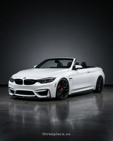 2020 BMW M4 with VOSSEN HF-2 5X120 20x9 +35 GLOSS BLACK wheels