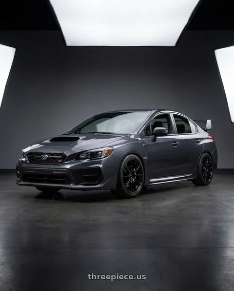 2021 Subaru WRX STI with Enkei Triumph 5x114.3 18x9.5+38 Gloss Black wheels