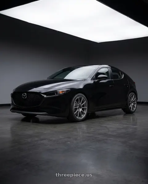 2026 Mazda 3 with Enkei Triumph 5x112 18x8+45 Storm Gray wheels