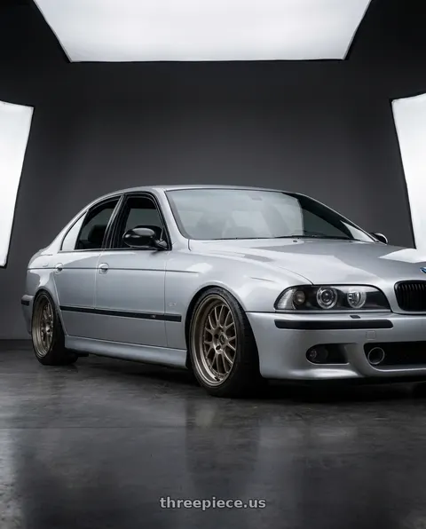 2000 BMW M5 with fifteen52 HOLESHOT 5x108 19x9 +45 MAGNESIUM GREY (SATIN BRONZE) wheels