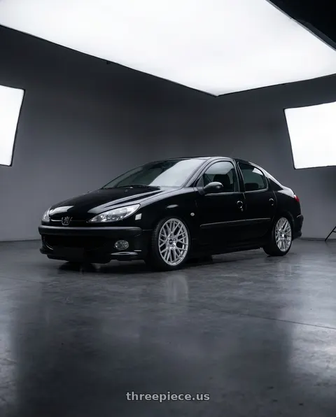 2011 Peugeot 206 SD with ESR Wheels FORGETECH SERIES RF11 5x108 18x8.5 +30 Hyper Silver wheels