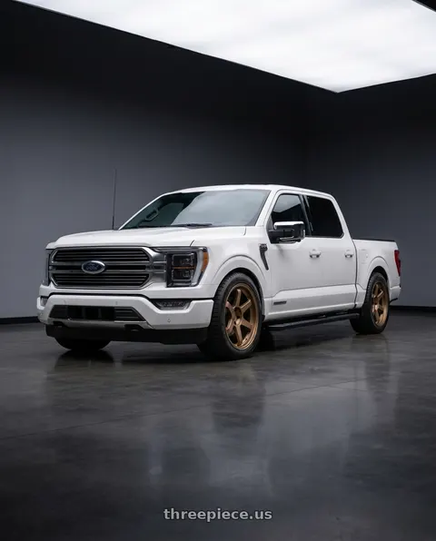 2026 Ford F-150 with 9six9 SIX-1 5x114.3 18X8.5 +20 Matte Bronze wheels