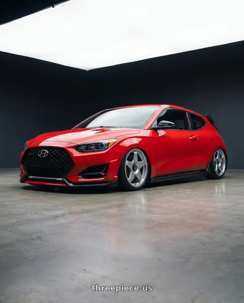 2022 Hyundai Veloster N with fifteen52 CHICANE 5x114.3 / 5x120 19x8.5 +35 SPEED SILVER (GLOSS SILVER) wheels