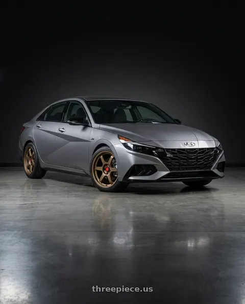 2023 Hyundai Elantra N with Aodhan AH08 5x114.3 18x8.5+35 Textured Bronze wheels