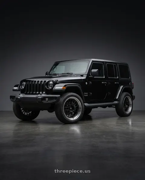 2021 Jeep Wrangler with SSR Professor MS1 5x127 18x9+44 HP Disk Black wheels
