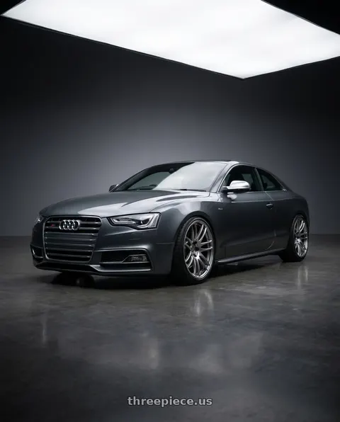 2013 Audi S5 with Work Emotion Cr Kiwami 5x112 19x9.5 +15 Gt Silver wheels