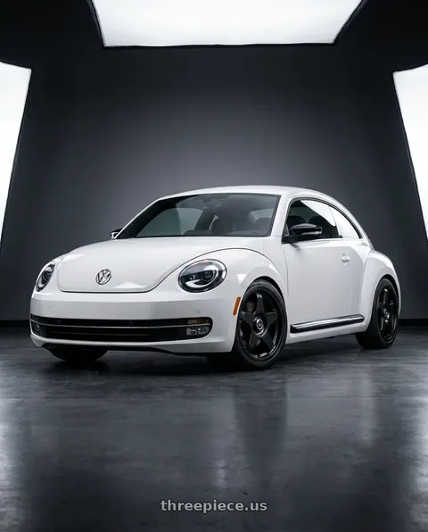2016 Volkswagen Beetle with fifteen52 CHICANE 5x112 / 5x120 18x8.5 +35 ASPHALT BLACK (SATIN BLACK) wheels