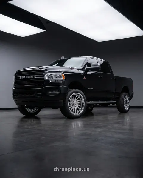2022 Ram 2500 with TIS 547C 6x139.7 22x10 +10 Chrome Plated with Lip Logo wheels