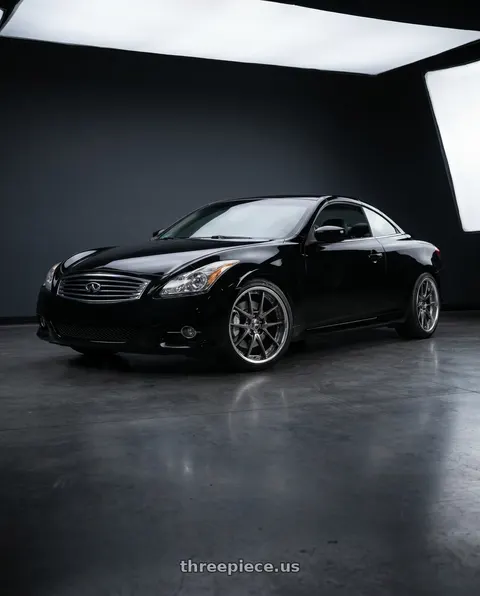 2012 INFINITI G37 with Ssr Reiner Type 10R 5x114.3 19X10 38 Super Low Disk Prism Dark Gunmetal wheels